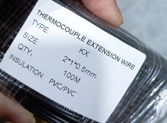 Buen precio Cable de extensión con aislamiento de PVC rojo y negro tipo K en línea