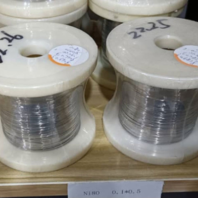 Buen precio Aleación de NiCr con Cr del Ni de la composición química y alambre del punto de fusión 1453°C Nikrothal 80 en línea