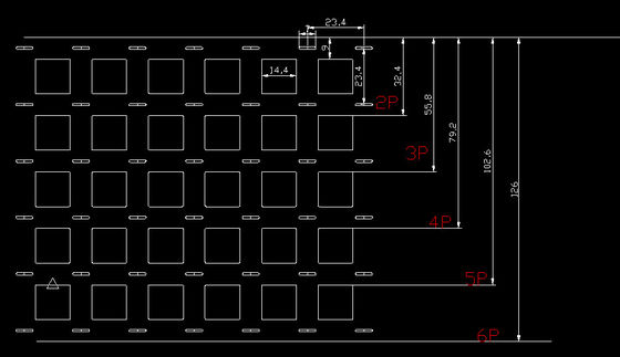 Buen precio Tira de níquel configurable 1P-6P — Espaciado de precisión de 20,5 mm para soportes aislados 18650 en línea